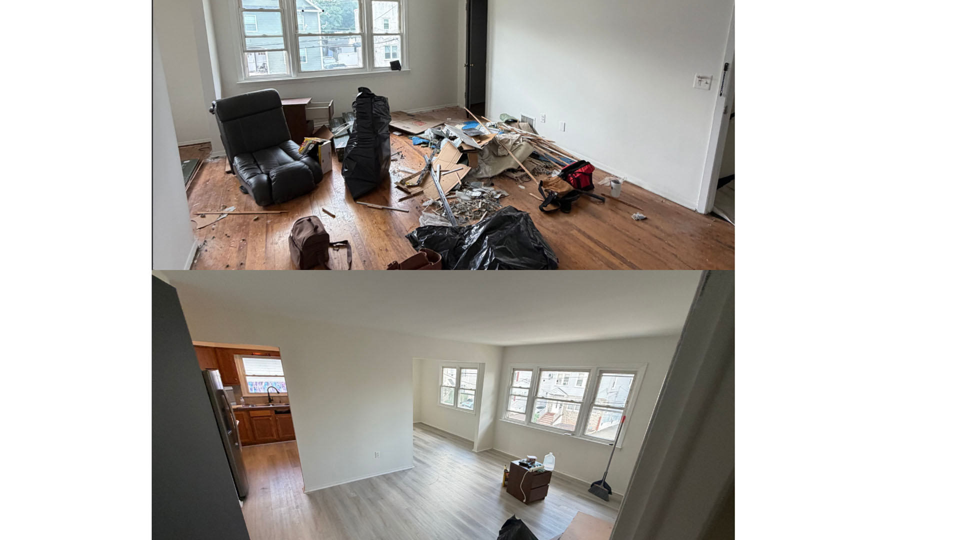 LVP flooring installation by Joseph J Construction